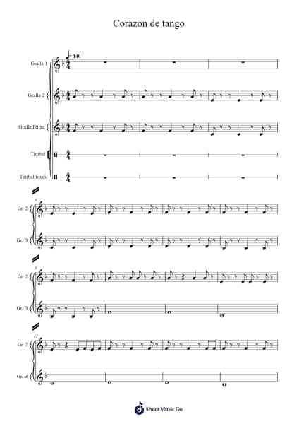 Corazon de tango Sheet Music by Doctor Deseo-Arr.Hugill
