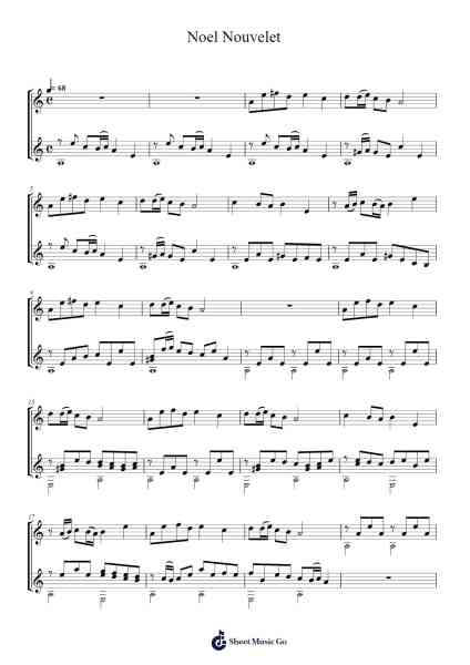 Noel Nouvelet 乐谱由 French traditional - 编曲 Ldad Jeanvan