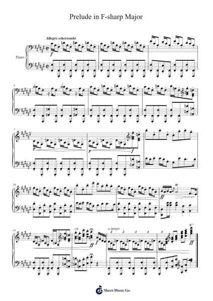 Prelude in F-sharp Major Sheet Music by Viggo Jonsell-Arr.Lencher Jameswyatt