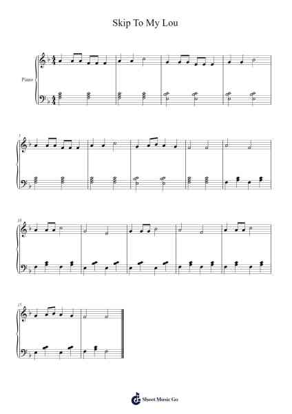 Skip To My Lou 樂譜由 Dan Coates - 編曲 Larfox Efquinn
