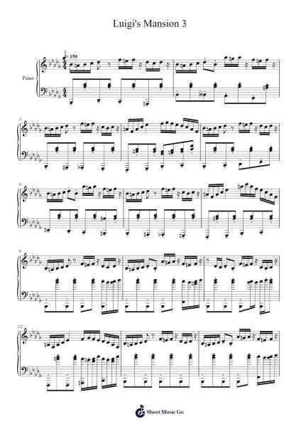Luigi's Mansion 3 Sheet Music by Chad York/Darren Radtke-Arr.Hudthur Simpglas