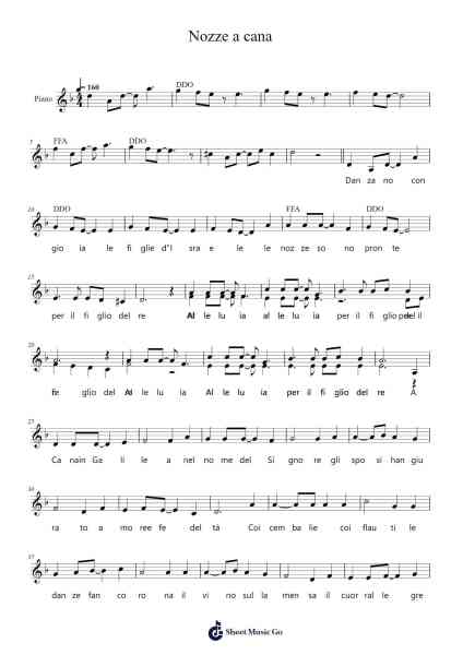 Nozze a cana Sheet Music by Zimpril-Arr.Bloorfunk Hanlaine