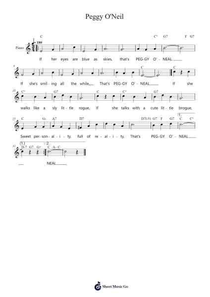 Peggy O'Neil Sheet Music by Harry Pease-Arr.Stilling