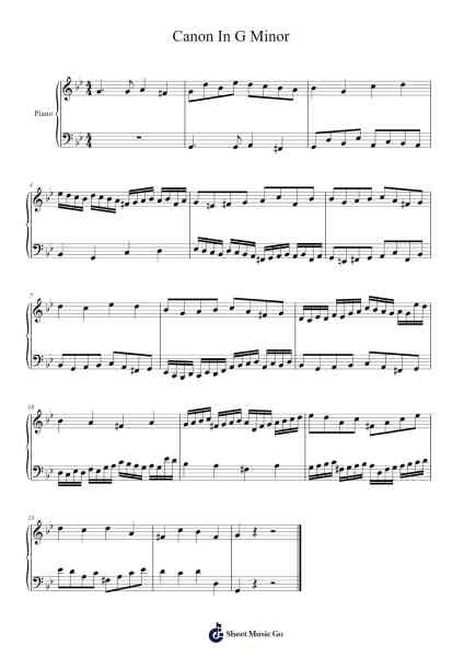 Canon in D Major, Pachelbel's Canon Sheet Music by Payton Adams-Arr.Joeswift Mcyves