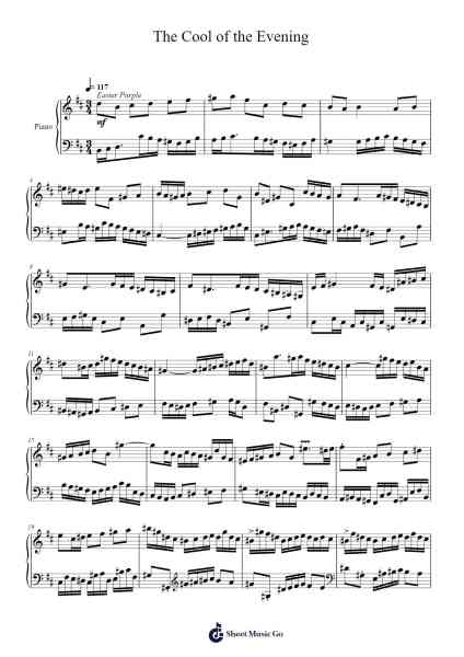 The Cool of the Evening Sheet Music by Toursbur-Arr.Saulnick Huddon