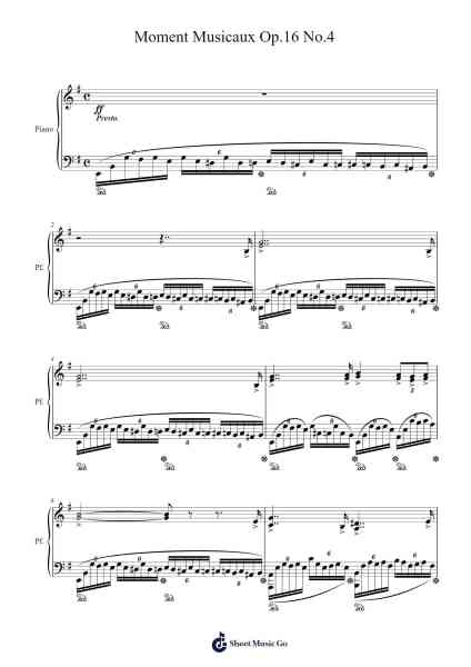 Moment Musicaux Op. 16 No. 4 in E Minor Sheet Music by Sergei Rachmaninoff-Arr.Wildmy
