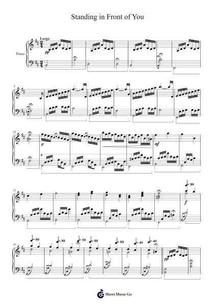 Standing in Front of You 乐谱由 Wohall - 编曲 Jesret