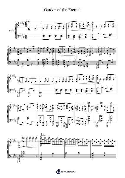 Garden of the Eternal Sheet Music by elliottsalpek-Arr.Ution Foxwer