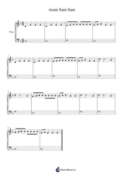 Aram Sam Sam Sheet Music by katherinemich1-Arr.Bunharine Coftroy