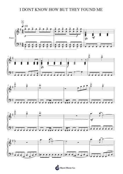 I DONT KNOW HOW BUT THEY FOUND ME Sheet Music by I DONT KNOW HOW BUT THEY FOUND ME-Arr.Borgtle