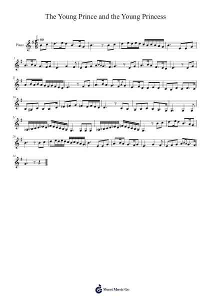 The Young Prince and the Young Princess Sheet Music by Nikolay Rimsky-Korsakov-Arr.Sounoel
