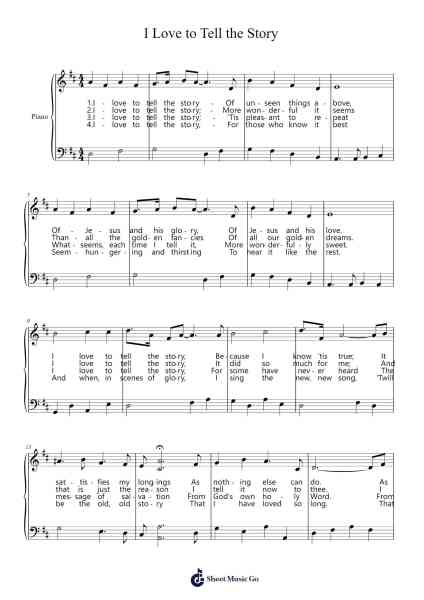 I Love to Tell the Story Notenblatt von N.T.Jenin-Arr.Iannet Shelac