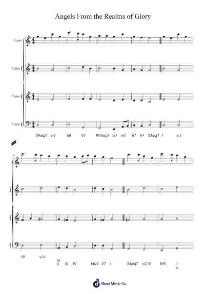 Angels from the Realms of Glory Sheet Music by -Arr.Macre Accer