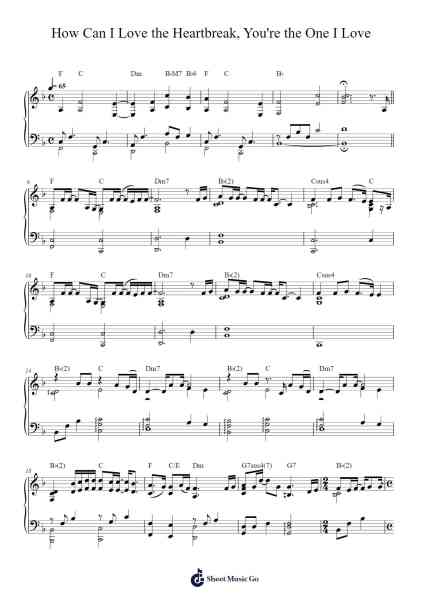 How can I love the heartbreak, you're the one I love Sheet Music by AKMU-Arr.Serles