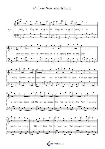 Chinese New Year Is Here Sheet Music by Abradolph-Arr.Jonestor