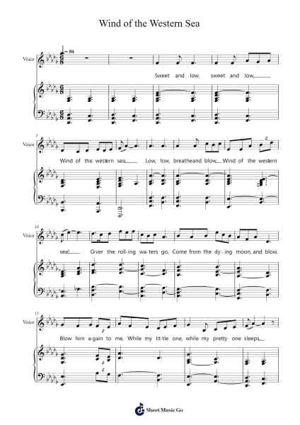 Wind of the Western Sea Sheet Music by katecuttill-Arr.Johning