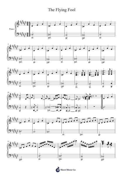 The Flying Fool Sheet Music by Edward Schwering-Arr.Evertrine Curcent