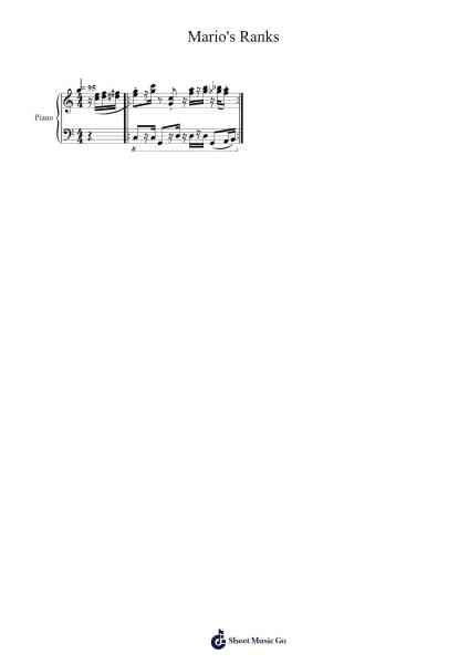 Mario's Ranks Sheet Music by Soyo Oka-Arr.Marhum