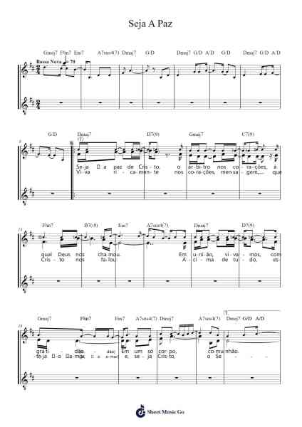Seja A Paz Sheet Music by Vencedores Por Cristo-Arr.Greenlaw