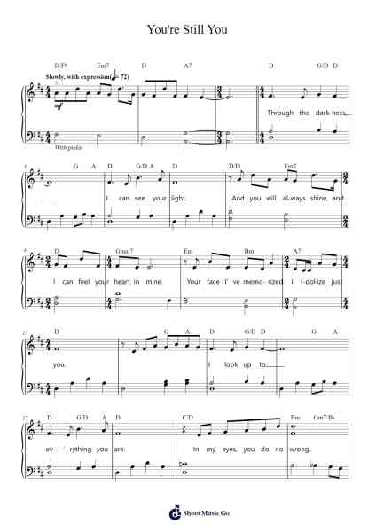 You're Still You Sheet Music by Ennio Morricone-Arr.Gemten Churhy