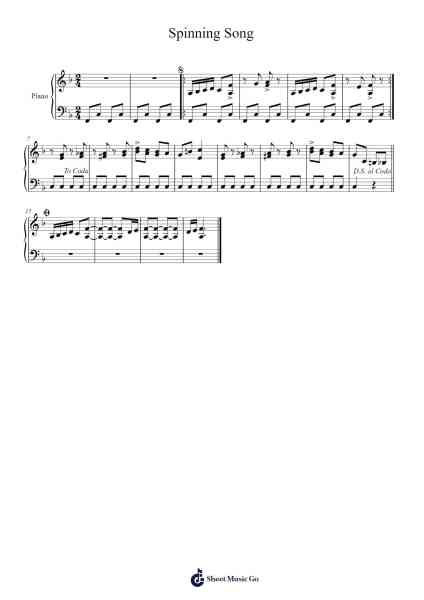 Spinning Song Sheet Music by jaylanlejiali-Arr.Betle