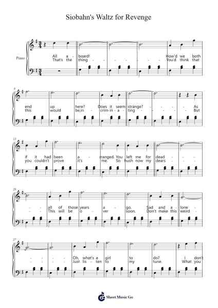 Siobahn's Waltz for Revenge Sheet Music by Dr. Cecil H.H. Mills-Arr.Wolflor Coltrid