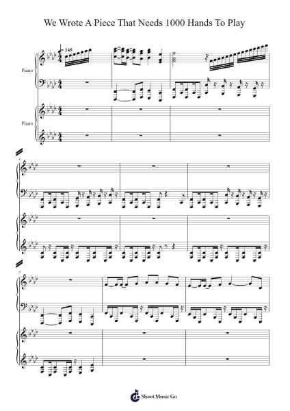 We Wrote A Piece That Needs 1000 Hands To Play Sheet Music by Sheet Music Boss-Arr.Fasil Murseph