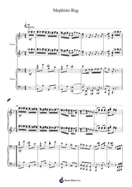 Mephisto Rag Sheet Music by A. J. Stastny-Arr.Priron