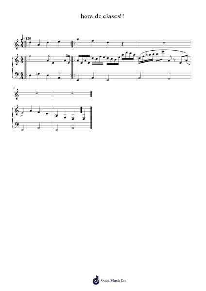 hora de clases!! Sheet Music by Kevier Dolyn-Arr.Edphne