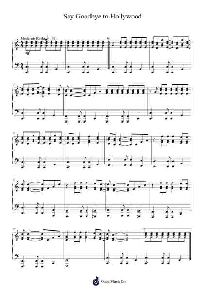 Say Goodbye to Hollywood Sheet Music by Billy Joel-Arr.Robn