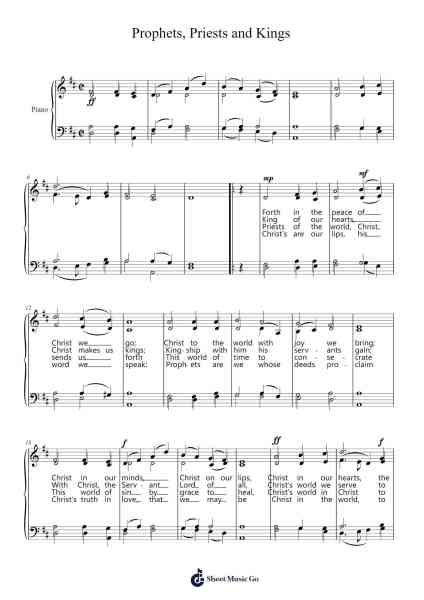 Prophets, Priests and Kings Sheet Music by John Hatton-Arr.Harjo