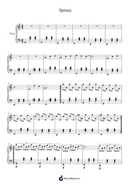 Spruce - Keryan Sheet Music by Toa Judthur-Arr.Stechill Argale