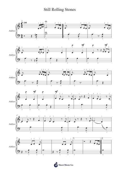 Still Rolling Stones Sheet Music by Lauren Daigle-Arr.Marzel Kylepys