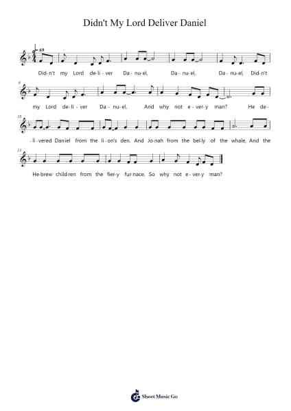 Didn't My Lord Deliver Daniel 樂譜由 MrHalfstep - 編曲 Larple