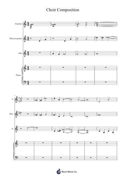 Choir Composition Sheet Music by -Arr.Bysey Truwood