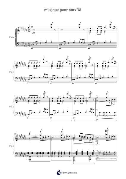 musique pour tous 38 Sheet Music by Pierre Coutant-Arr.Louhal