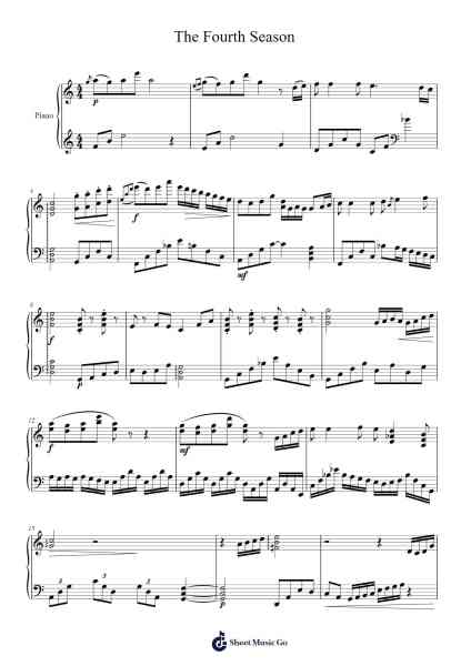 The Fourth Season Sheet Music by Tricia Tuanquin-Arr.Lancemen Hazjosh