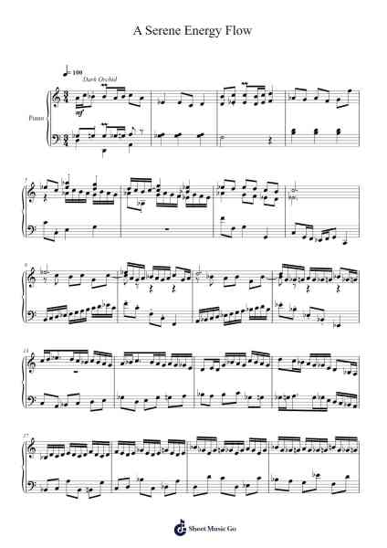 A Serene Energy Flow Sheet Music by Toursbur-Arr.Ausdre