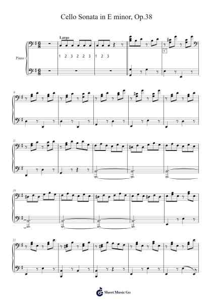 Cello Sonata in E minor, Op.38 Sheet Music by Bernhard Romberg-Arr.Croftslon Maugnings