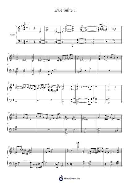 Ewe Suite No. 1 Sheet Music by Lee Gerstmann-Arr.Virgreg