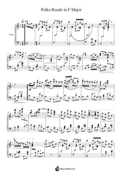Polka Rondo in F Major Sheet Music by agastyaveluri-Arr.Muleif Jordawn