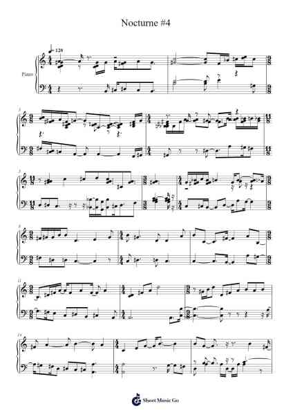 Nocturne No. 4 Sheet Music by Lee Gerstmann-Arr.Shirvien