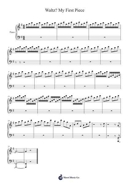 Waltz? My First Piece Sheet Music by Gladdair Kather-Arr.Barias Raborn