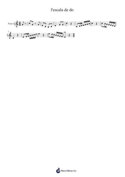 l'escala de do Sheet Music by Ludwig van Beethoven-Arr.Cookdunn
