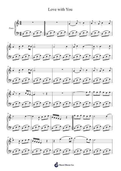 Love with You Sheet Music by Arash Abedini-Arr.Puldair