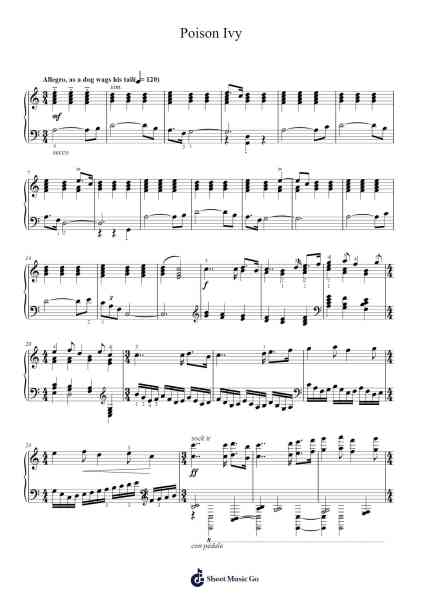 Poison Ivy Sheet Music by Samuel Barber-Arr.Vibard Brumens