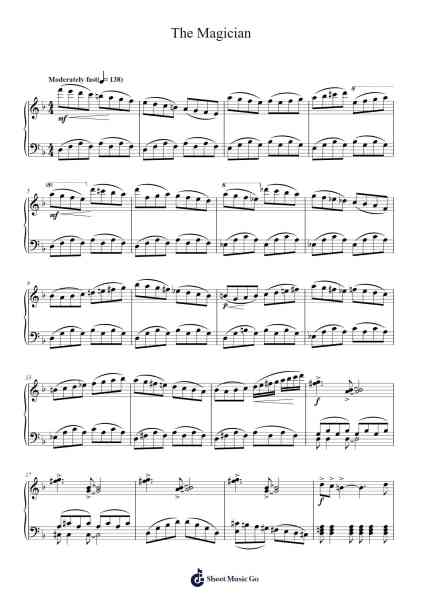 The Magician Sheet Music by Howard Shore-Arr.Bisay