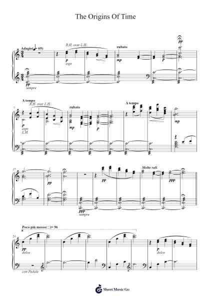 The Origins Of Time Sheet Music by Jóhann Jóhannsson-Arr.Vindred Swinglenn