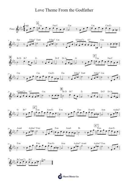 Love Theme From the Godfather Sheet Music by Nino Rota-Arr.Surdred