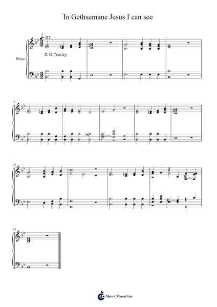 In Gethsemane Sheet Music by Isaac Watts-Arr.Uvey